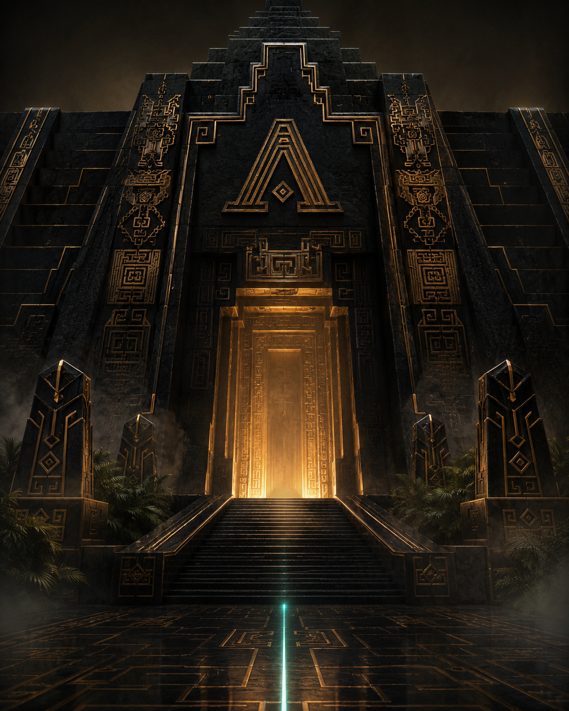 Golden Temple of the Cyan Path